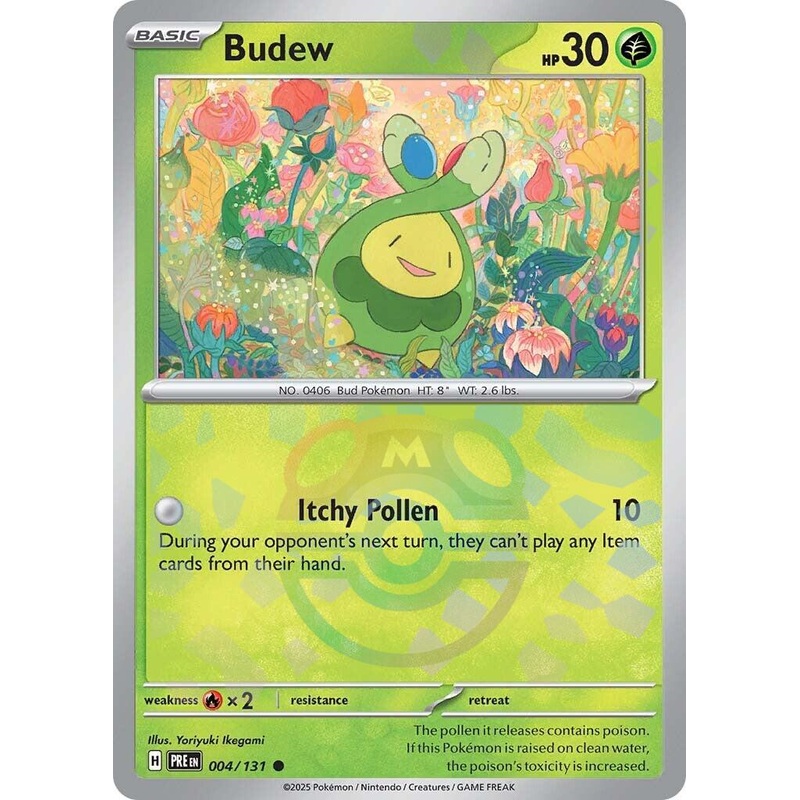 Budew (004/131) (Master Ball Pattern) [Scarlet & Violet: Prismatic Evolutions]