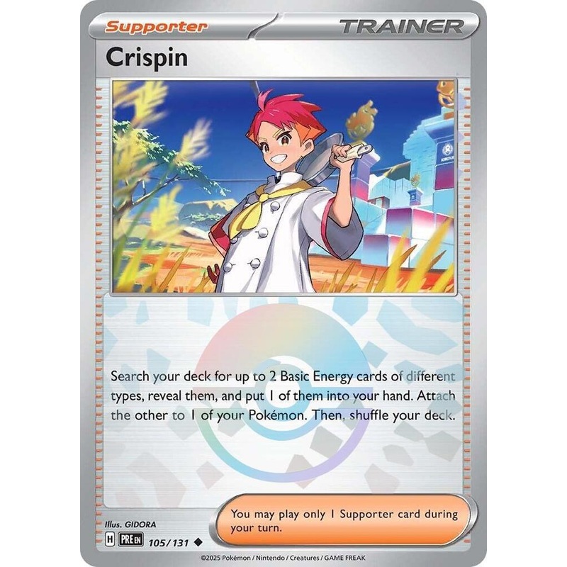 Crispin (105/131) (Poke Ball Pattern) [Scarlet & Violet: Prismatic Evolutions]
