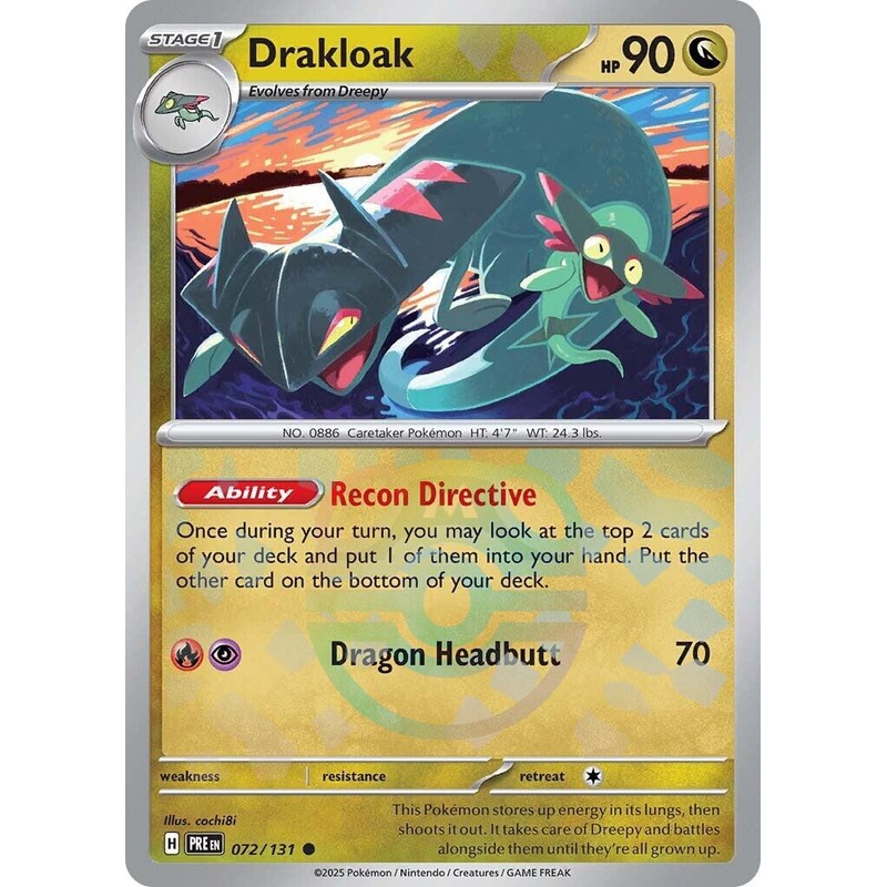 Drakloak (072/131) (Master Ball Pattern) [Scarlet & Violet: Prismatic Evolutions]