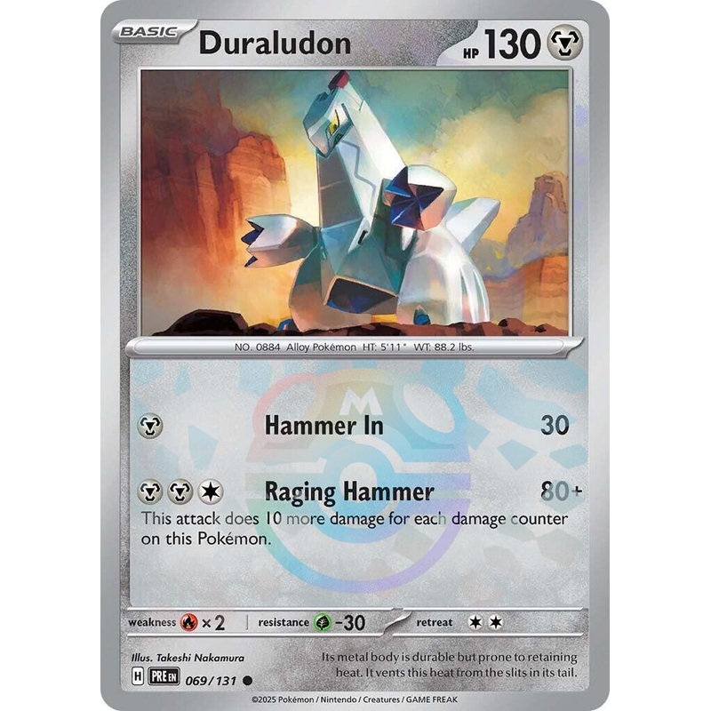 Duraludon (069/131) (Master Ball Pattern) [Scarlet & Violet: Prismatic Evolutions]