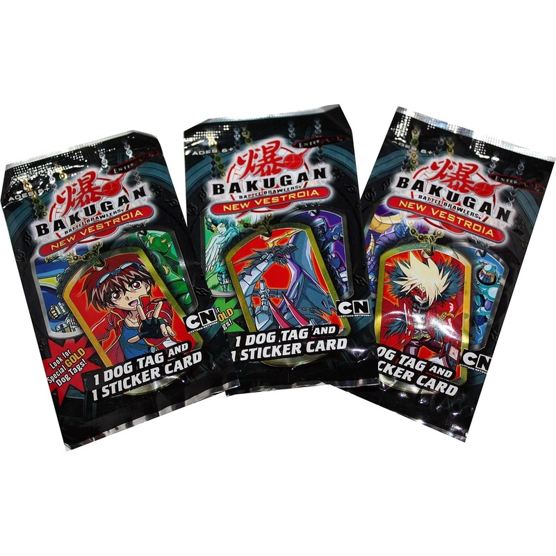 Enterplay -  Bakugan Battle Brawlers - New Vestroia - Dog Tag & Sticker Pack