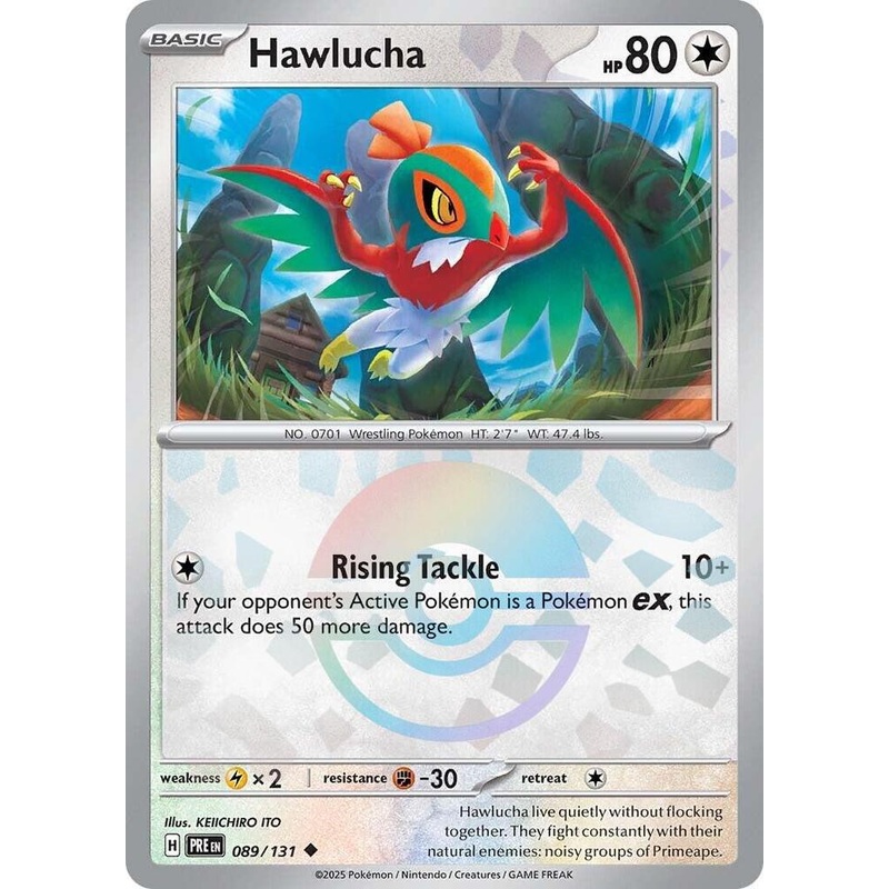Hawlucha (089/131) (Poke Ball Pattern) [Scarlet & Violet: Prismatic Evolutions]