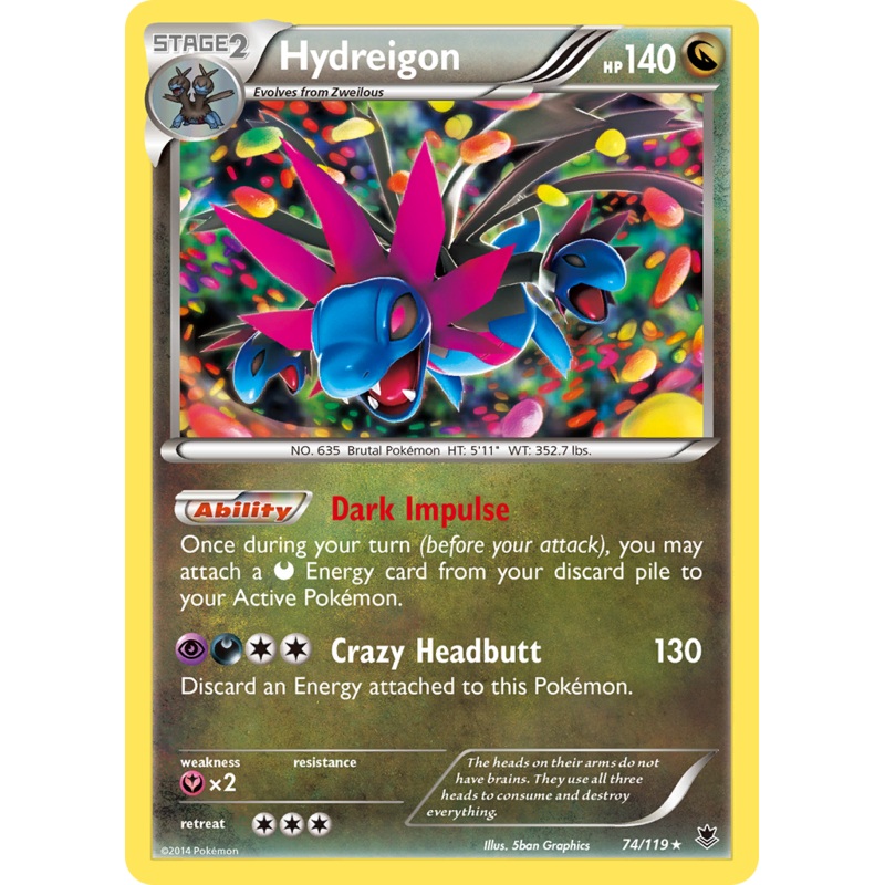 Hydreigon (74/119) [XY: Phantom Forces]