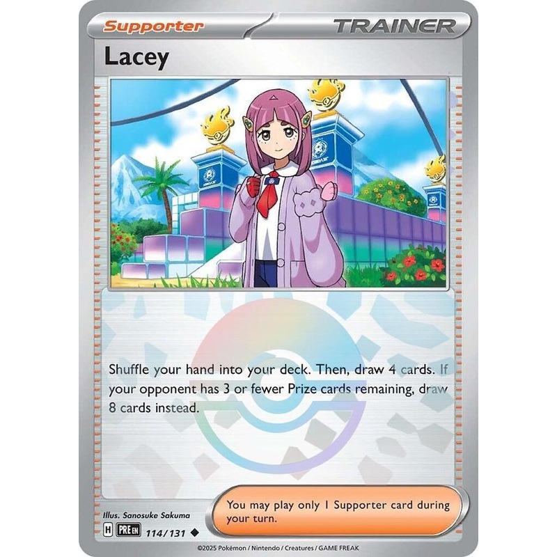 Lacey (114/131) (Poke Ball Pattern) [Scarlet & Violet: Prismatic Evolutions]