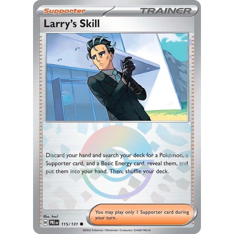 Larry's Skill (115/131) (Poke Ball Pattern) [Scarlet & Violet: Prismatic Evolutions]