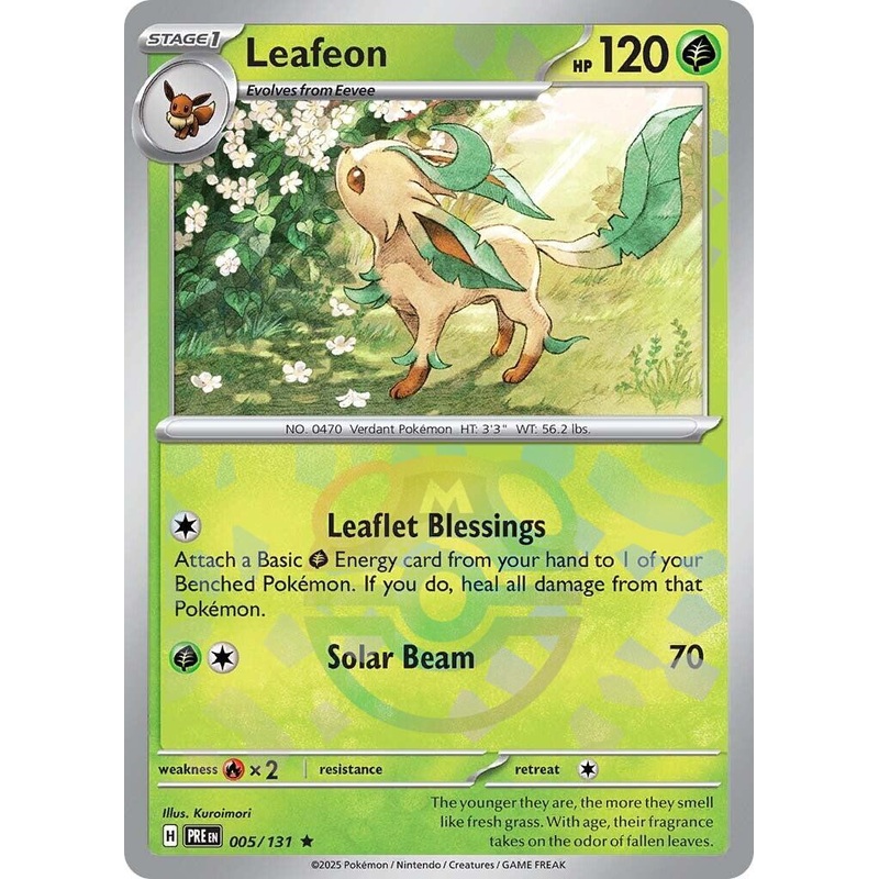 Leafeon (005/131) (Master Ball Pattern) [Scarlet & Violet: Prismatic Evolutions]