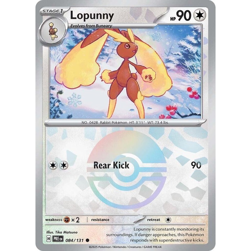Lopunny (084/131) (Poke Ball Pattern) [Scarlet & Violet: Prismatic Evolutions]
