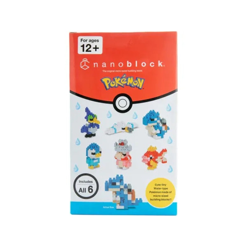 Nanoblock - Pokemon - Water Set 1 - 6 Count
