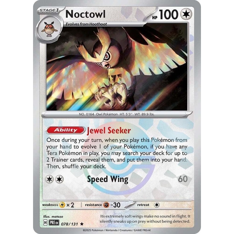 Noctowl (078/131) (Poke Ball Pattern) [Scarlet & Violet: Prismatic Evolutions]