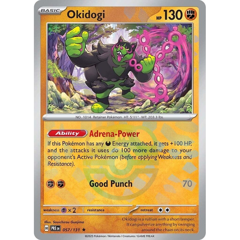 Okidogi (057/131) (Master Ball Pattern) [Scarlet & Violet: Prismatic Evolutions]
