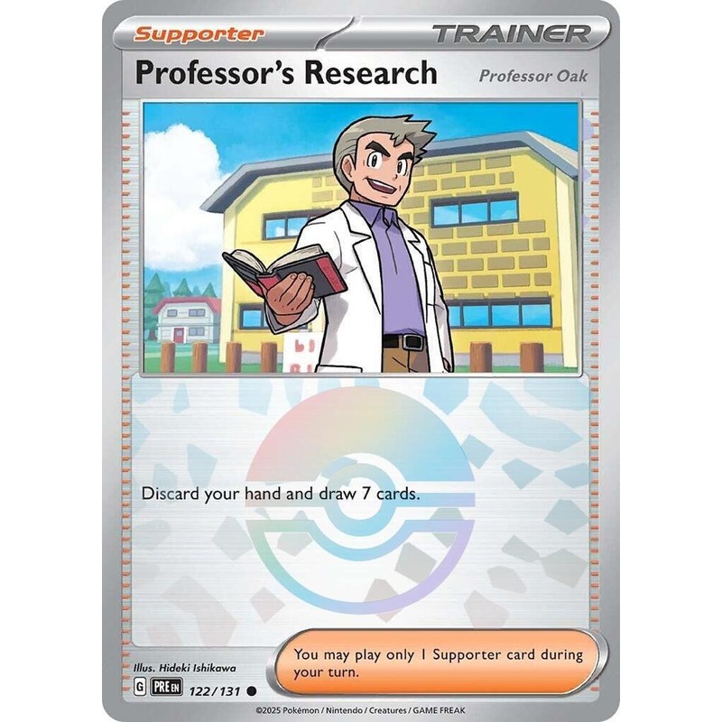 Professor's Research (122/131) [Professor Oak] (Poke Ball Pattern) [Scarlet & Violet: Prismatic Evolutions]