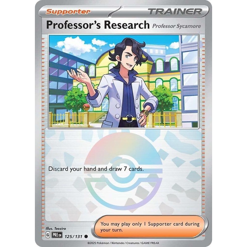 Professor's Research (125/131) [Professor Sycamore] (Poke Ball Pattern) [Scarlet & Violet: Prismatic Evolutions]
