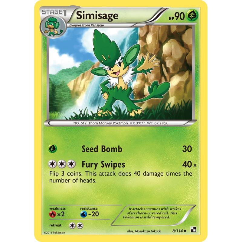 Simisage (8/114) [Black & White: Base Set]