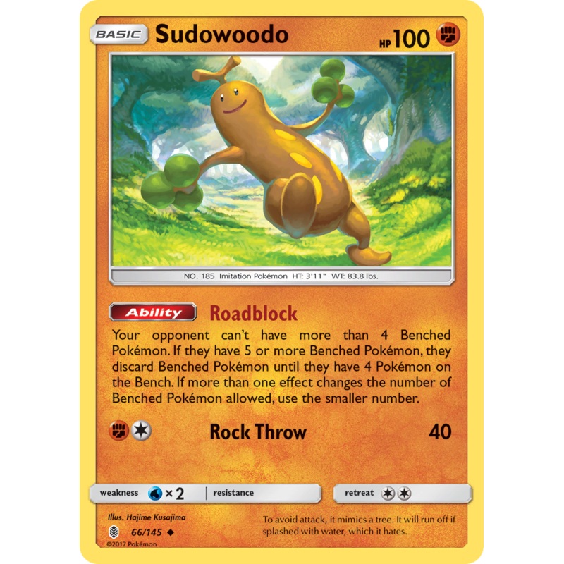 Sudowoodo (66/145) [Sun & Moon: Guardians Rising]