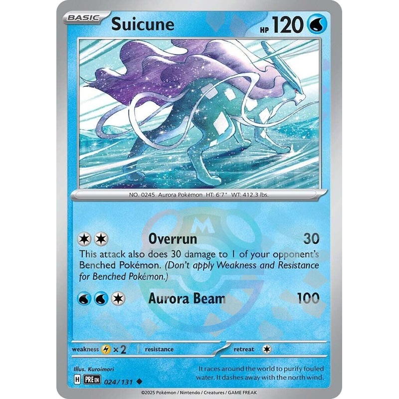 Suicune (024/131) (Master Ball Pattern) [Scarlet & Violet: Prismatic Evolutions]