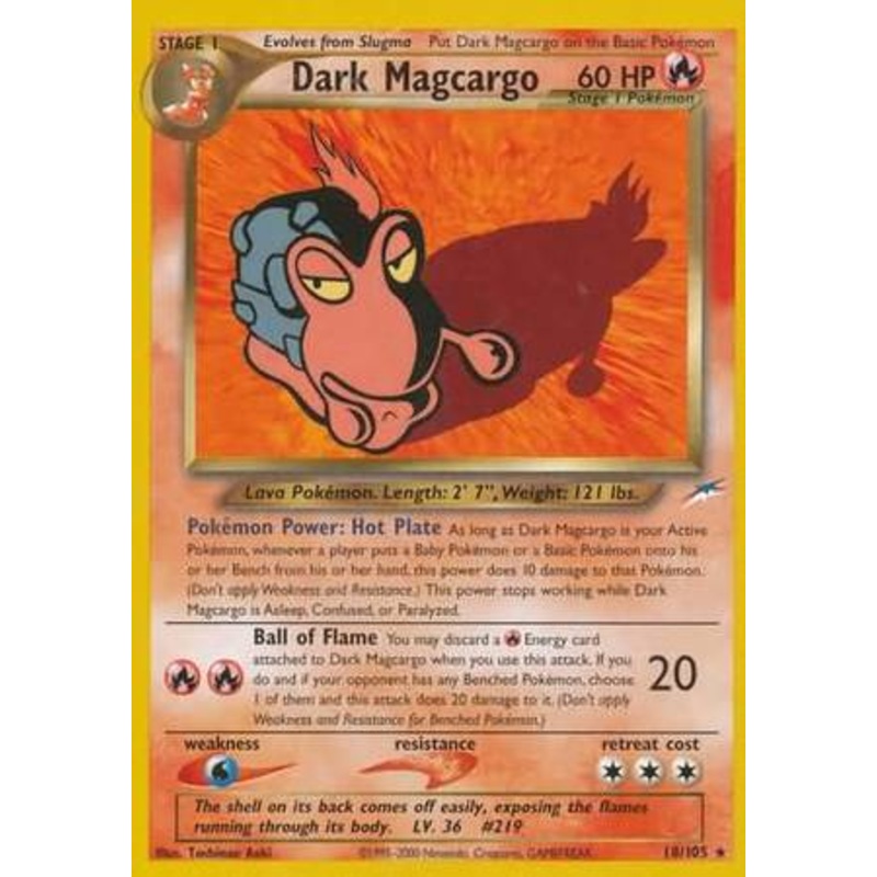 Dark Magcargo (18/105) [Neo Destiny Unlimited]