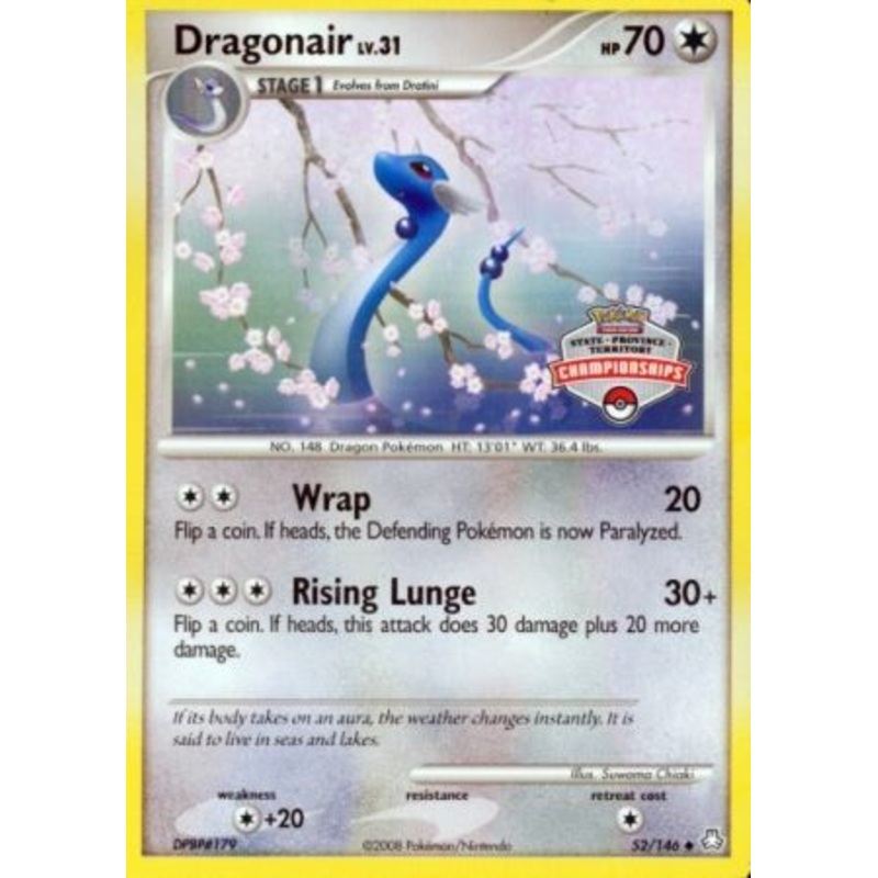 Dragonair (52/146) (State Province Territory Championship) [Diamond & Pearl: Legends Awakened]