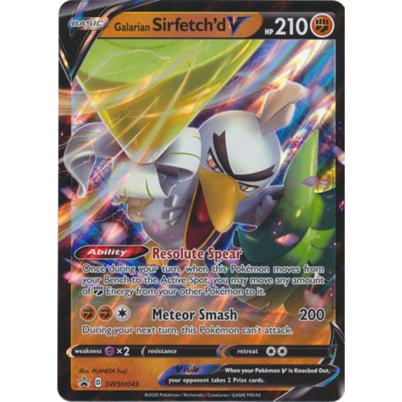 Galarian Sirfetch'd V (SWSH043) (Jumbo Card) [Sword & Shield: Black Star Promos]