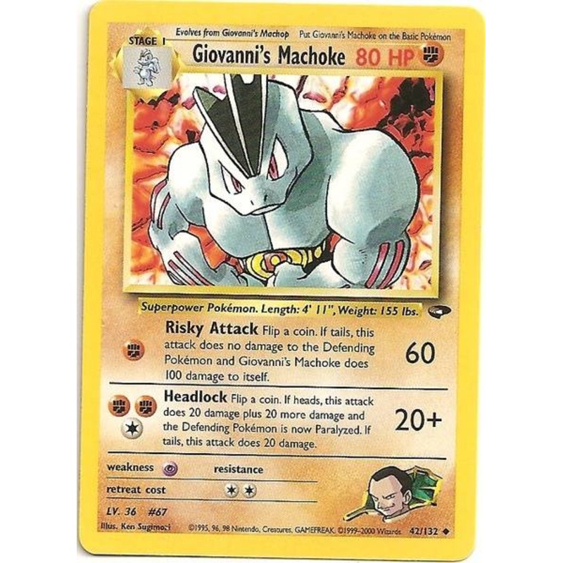 Giovanni's Machoke (42/132) [Gym Challenge Unlimited]