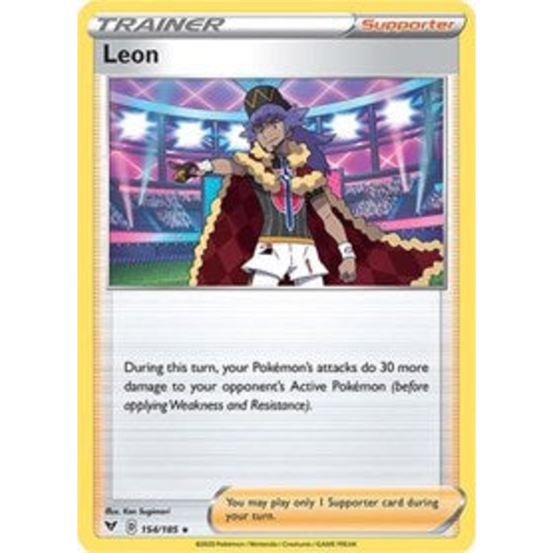 Leon (154/185) (Theme Deck Exclusive) [Sword & Shield: Vivid Voltage]