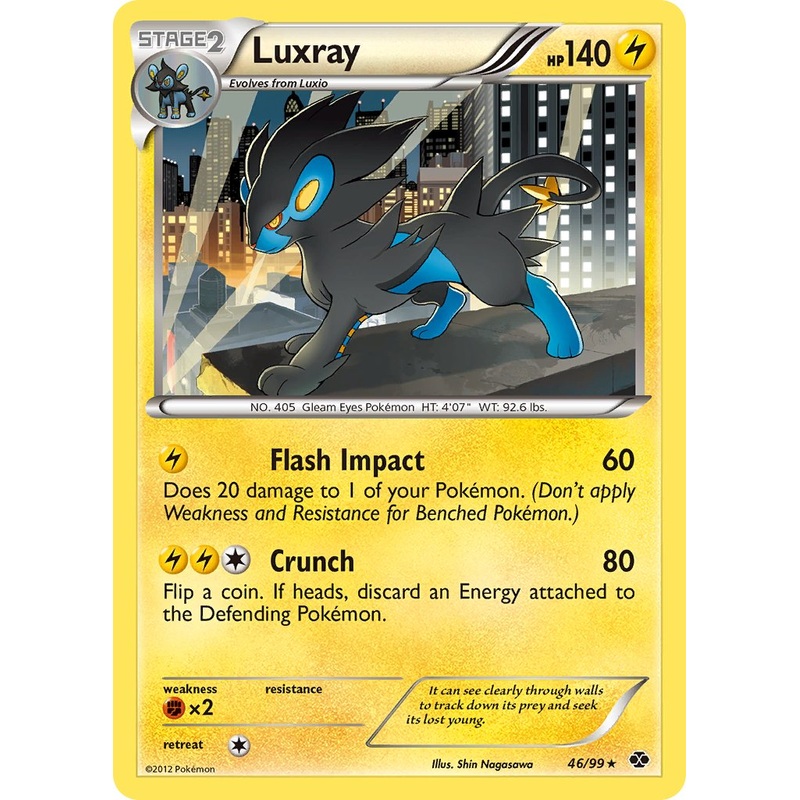 Luxray (46/99) (Cracked Ice Holo) (Blister Exclusive) [Black & White: Next Destinies]