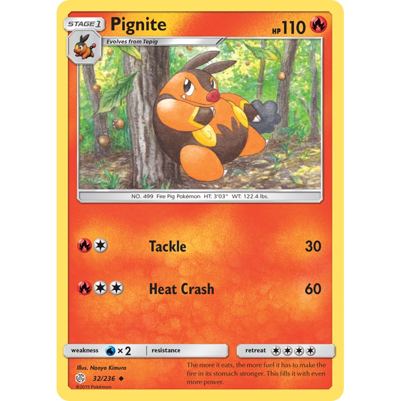 Pignite (32/236) [Sun & Moon: Cosmic Eclipse]