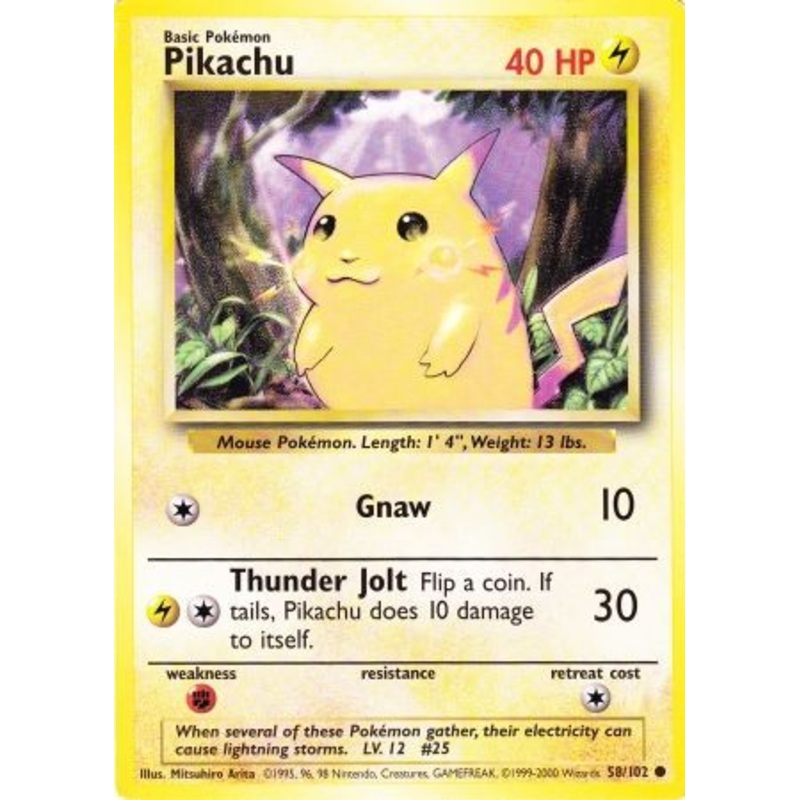 Pikachu (58/102) (Jumbo Card) [Base Set Unlimited]