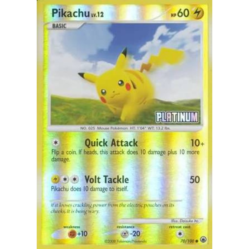 Pikachu (70/100) [Burger King Promos: 2009 Collection]