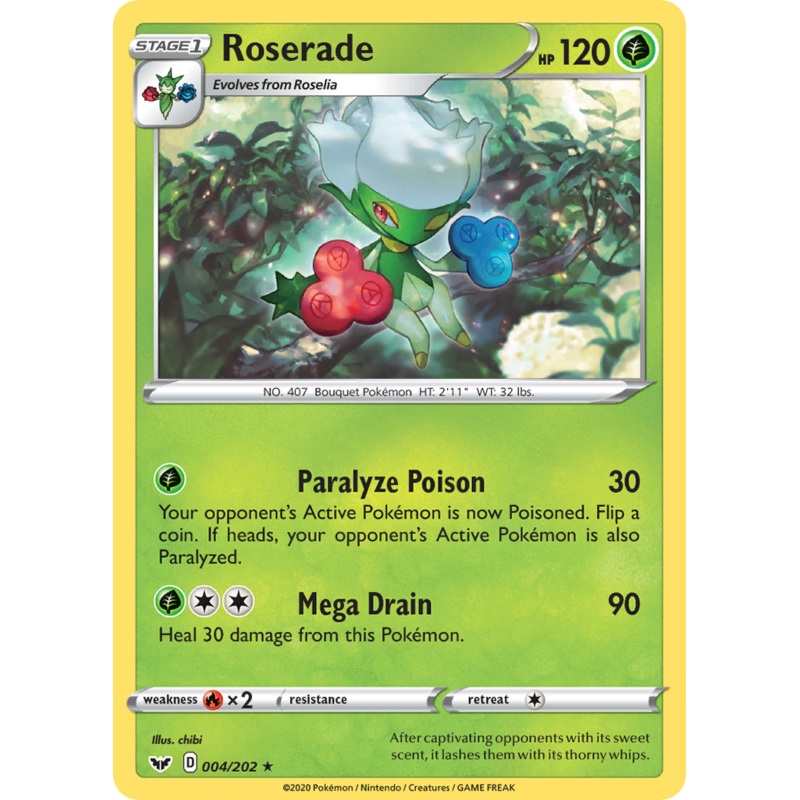 Roserade (004/202) [Sword & Shield: Base Set]