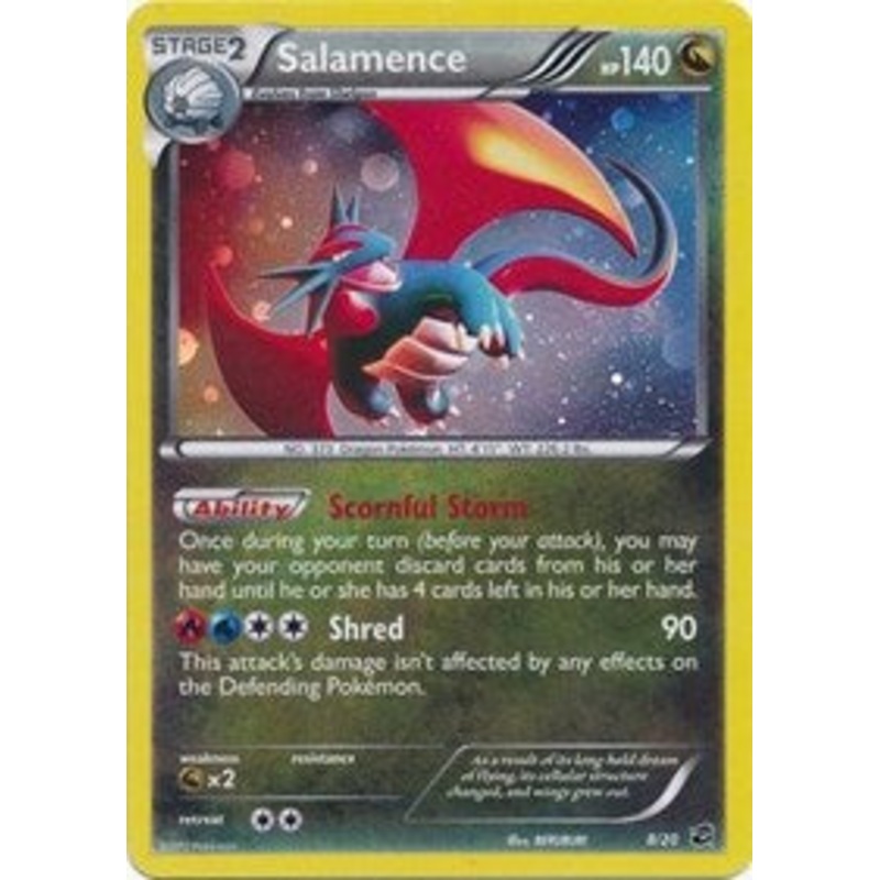 Salamence (8/20) (Cosmos Holo) (Blister Exclusive) [Black & White: Dragon Vault]