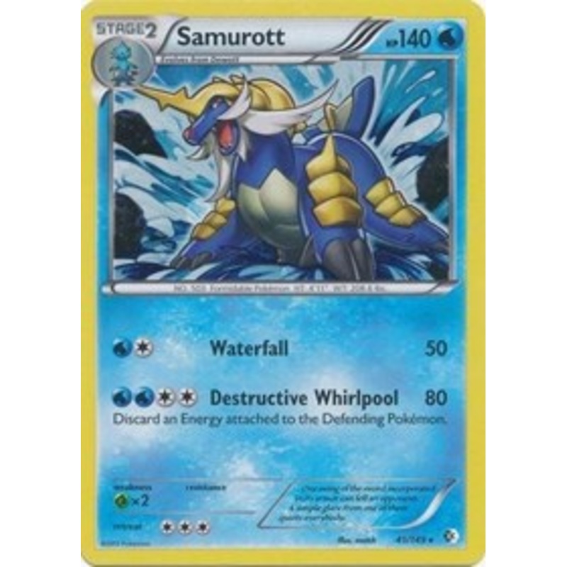 Samurott (41/149) (Cosmos Holo) (Blister Exclusive) [Black & White: Boundaries Crossed]