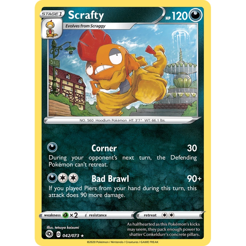 Scrafty (042/073) [Sword & Shield: Champion's Path]