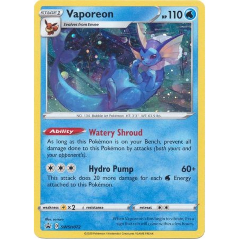 Vaporeon (SWSH072) [Sword & Shield: Black Star Promos]