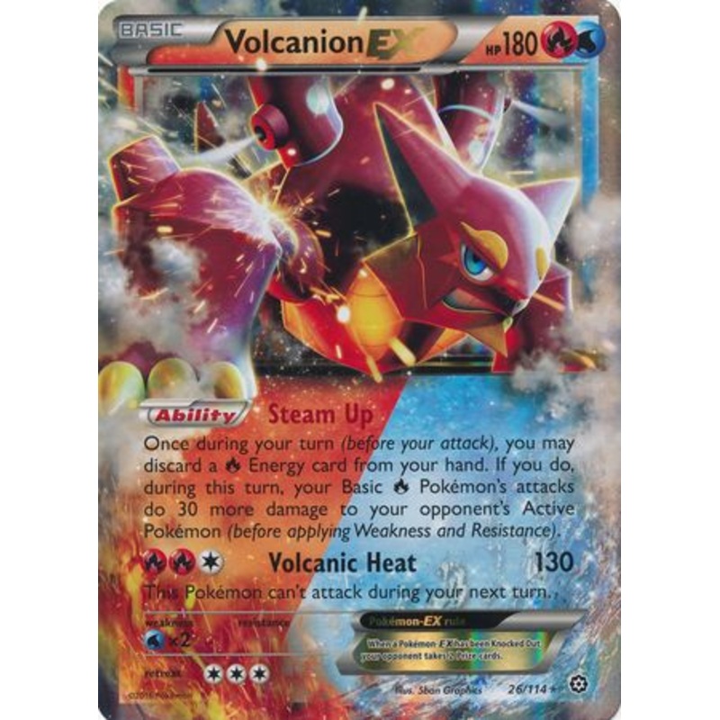 Volcanion EX (26/114) (Jumbo Card) [XY: Steam Siege]