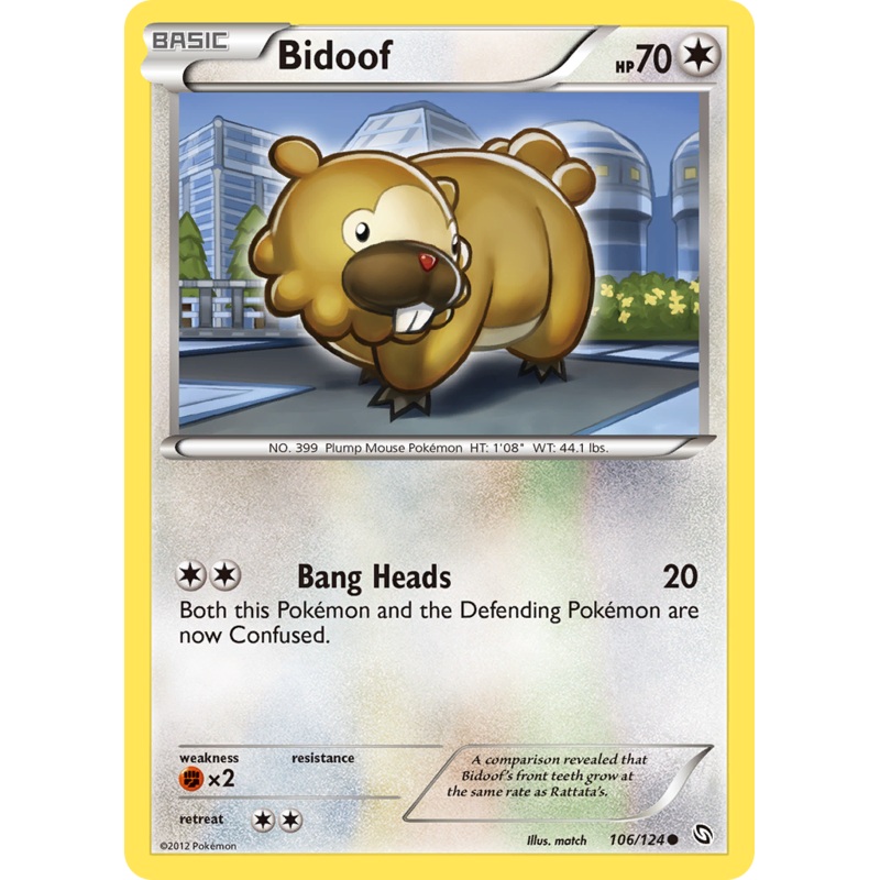 Bidoof (106/124) [Black & White: Dragons Exalted]