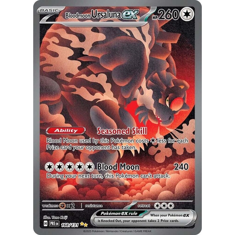 Bloodmoon Ursaluna ex (168/131) [Scarlet & Violet: Prismatic Evolutions]
