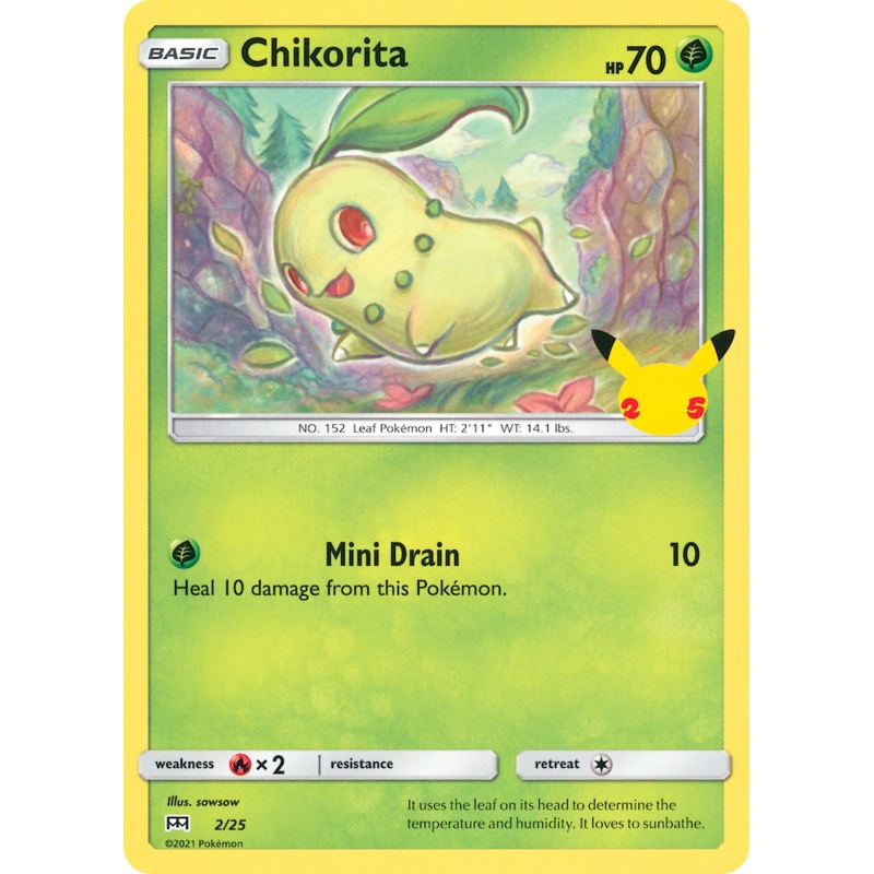Chikorita (2/25) [McDonald's 25th Anniversary]