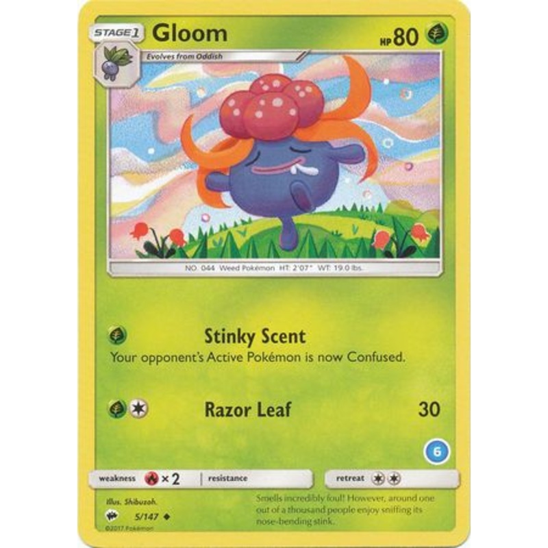 Gloom (5/147) (Deck Exclusive #6) [Sun & Moon: Trainer Kit - Alolan Ninetales]