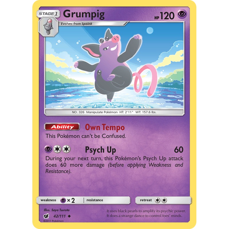Grumpig (42/111) [Sun & Moon: Crimson Invasion]