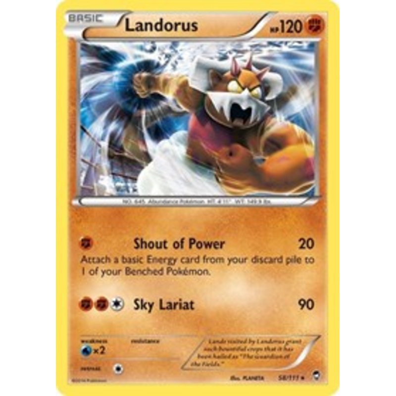 Landorus (58/111) (Theme Deck Exclusive) [XY: Furious Fists]