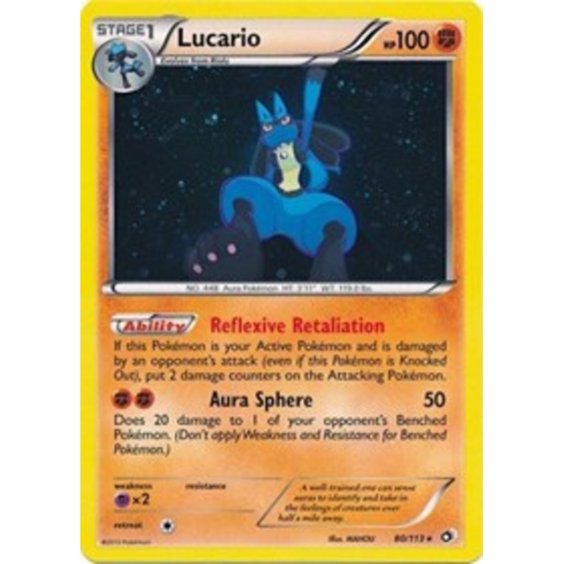 Lucario (80/113) (Cosmos Holo) [Black & White: Legendary Treasures]
