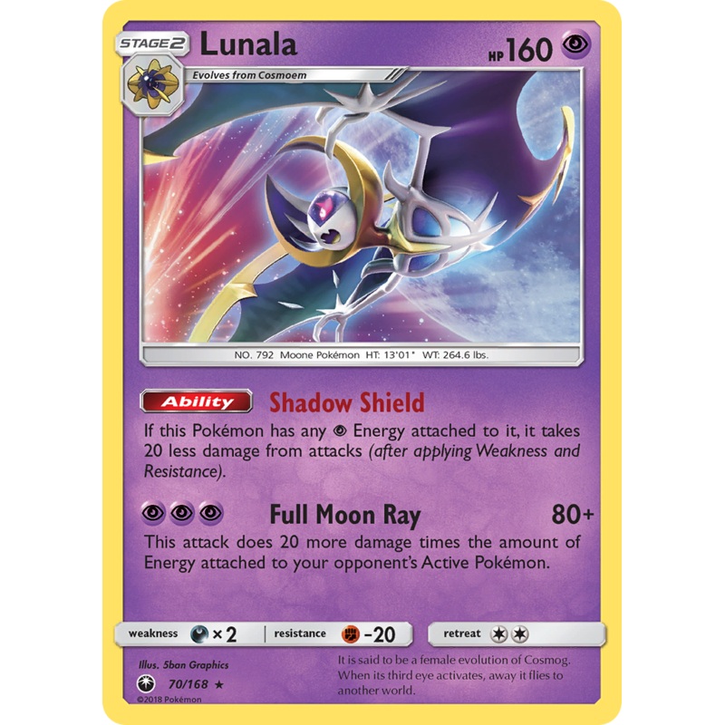 Lunala (70/168) [Sun & Moon: Celestial Storm]
