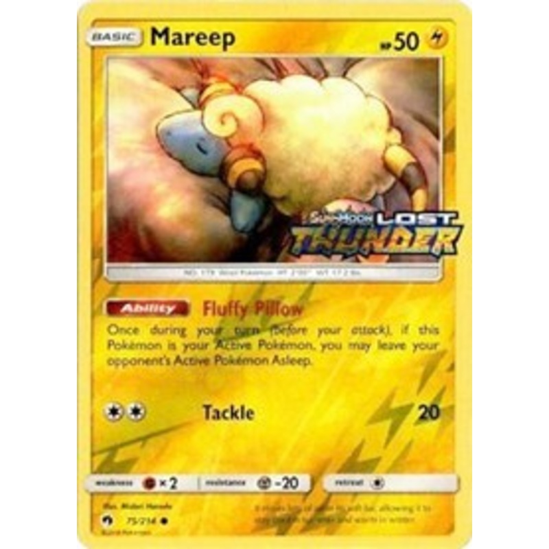 Mareep (75/214) (Toys R Us Promo) [Sun & Moon: Lost Thunder]
