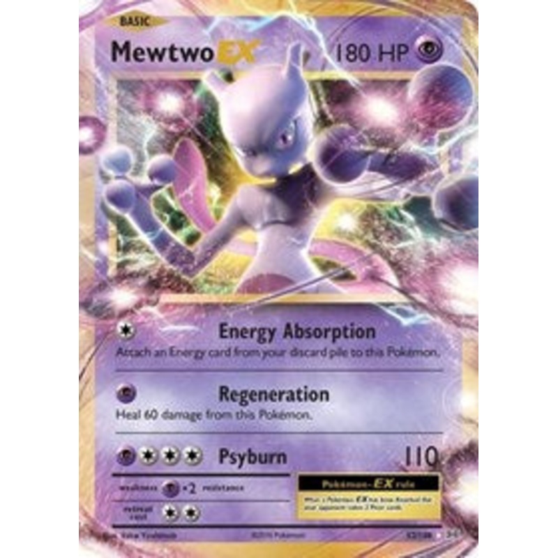 Mewtwo EX (52/108) (Jumbo Card) [XY: Evolutions]