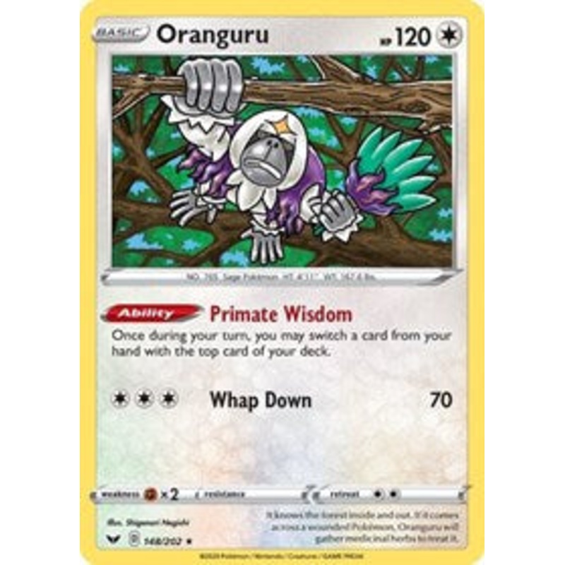 Oranguru (148/202) (Theme Deck Exclusive) [Sword & Shield: Base Set]