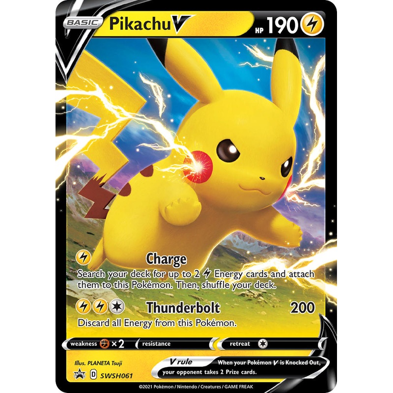 Pikachu V (SWSH061) (Jumbo Card) [Sword & Shield: Black Star Promos]