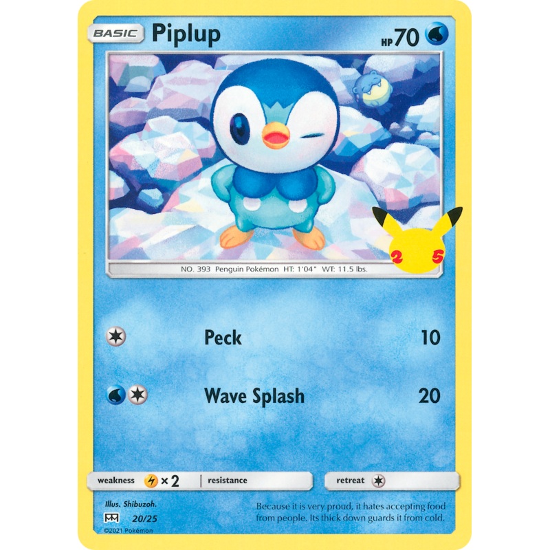 Piplup (20/25) [McDonald's 25th Anniversary]