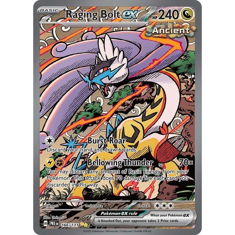 Raging Bolt ex (166/131) [Scarlet & Violet: Prismatic Evolutions]