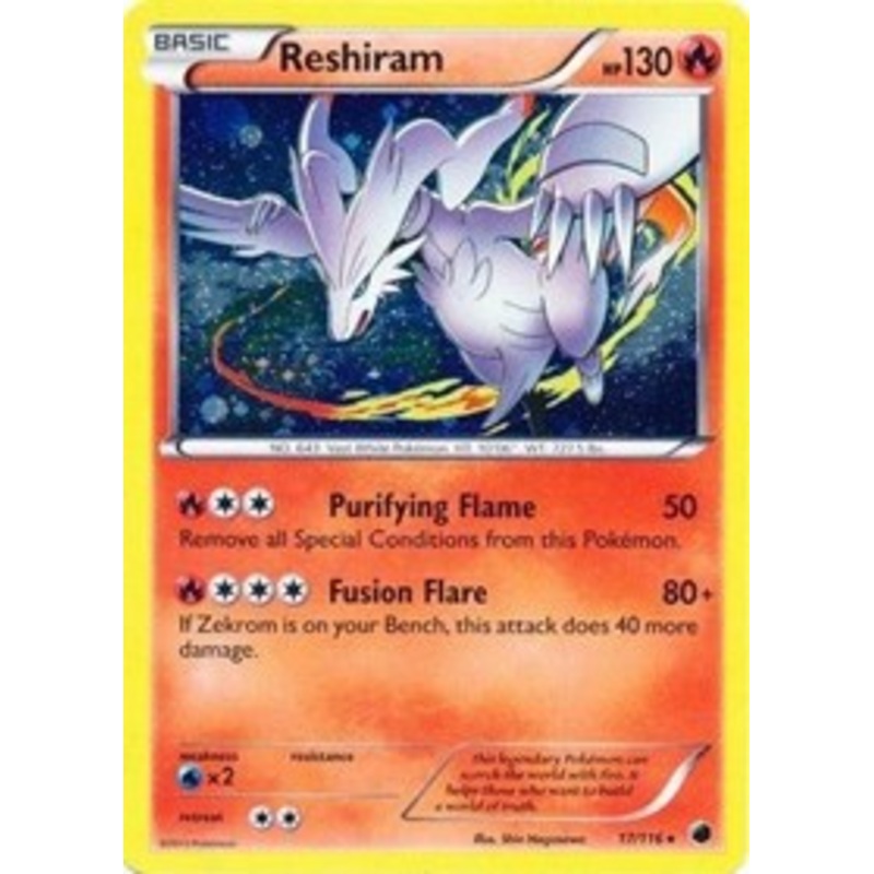 Reshiram (17/116) (Cosmos Holo) [Black & White: Plasma Freeze]