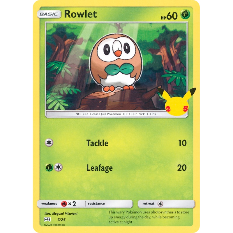 Rowlet (7/25) [McDonald's 25th Anniversary]